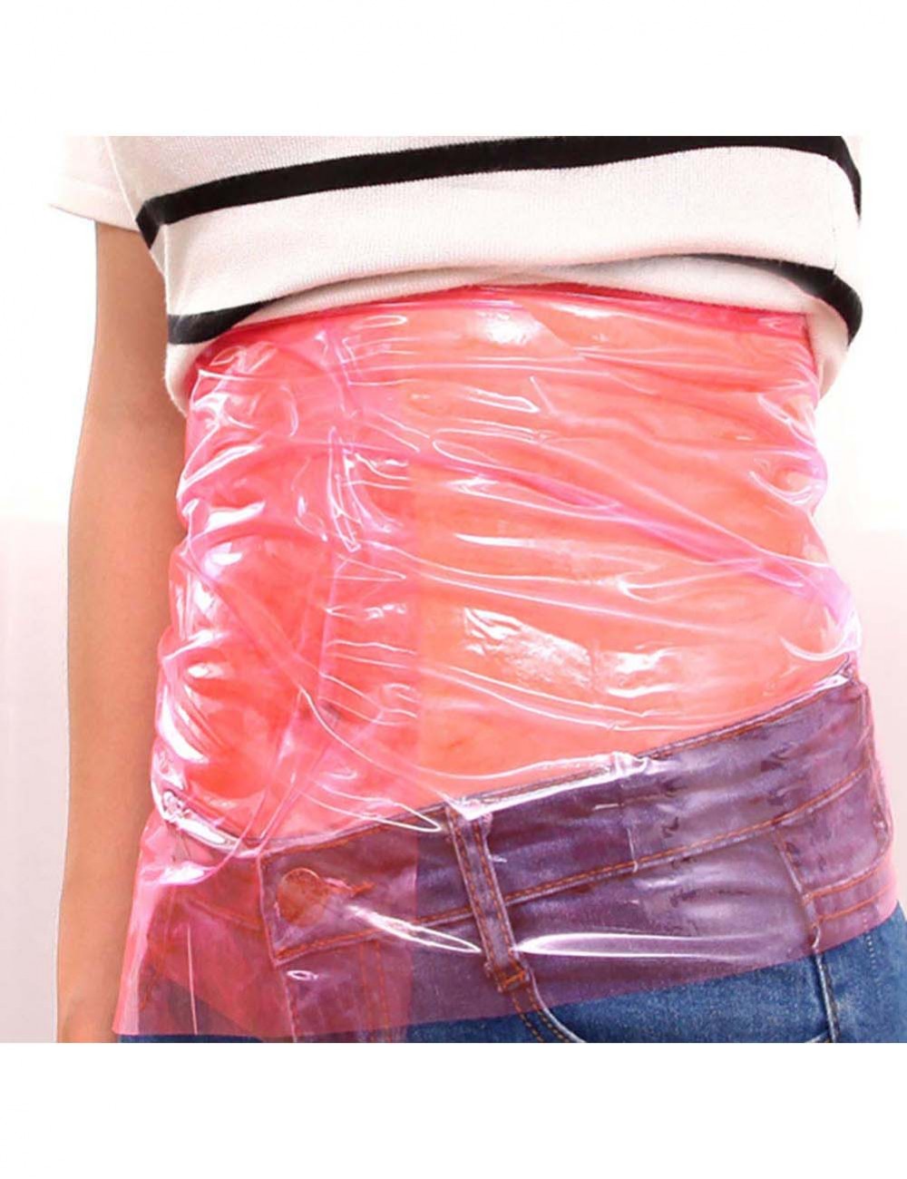 Compression Silhouette Red Sauna Calf Thigh Waist Slimming PVC Belt
