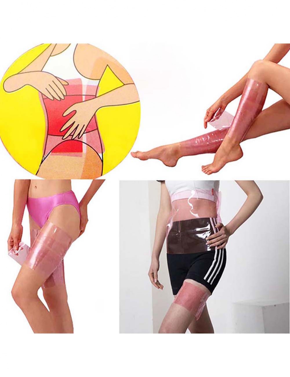 Compression Silhouette Red Sauna Calf Thigh Waist Slimming PVC Belt