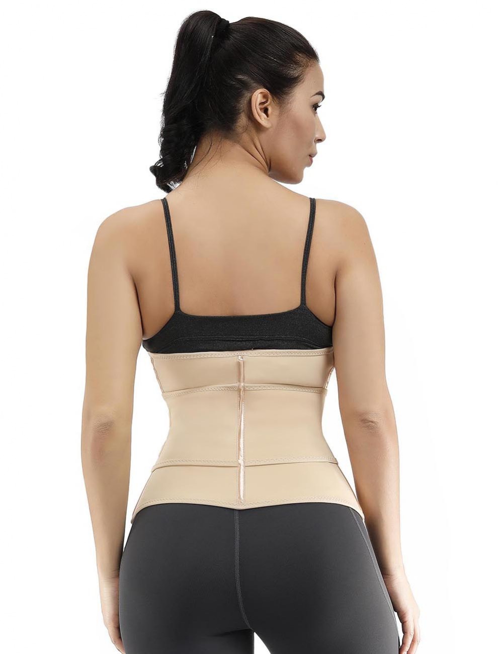 Body-Hugging Skin Big Size 7 Steel Boned Zipper Waist Cincher Layered