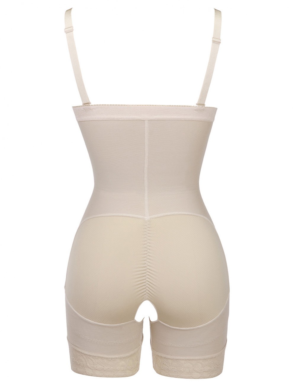 Nude Plus Size Full Body Shaper Booty Lift Smooth Abdomen