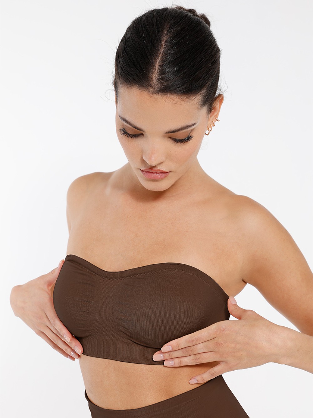 Fashion Strapless Seamless Lift Bra with Soft Comfort & Adjustable 3-Row Hooks