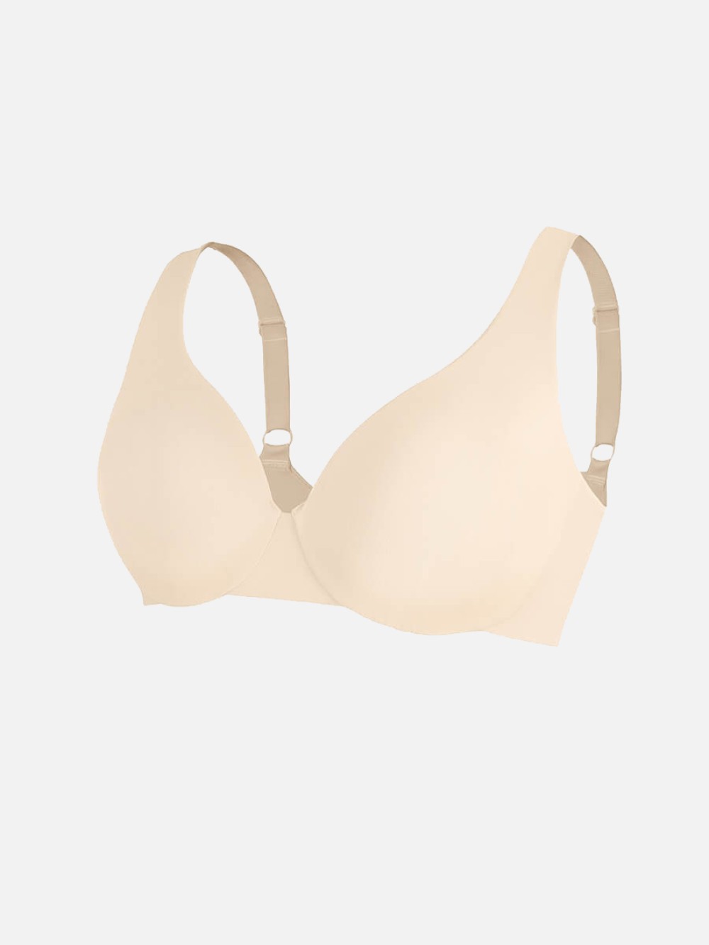 Underwired Unpadded Deep V-Neck Side Support Bra