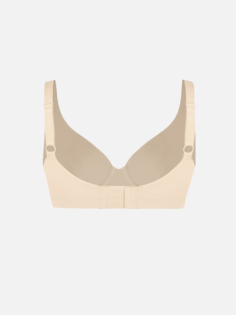 Underwired Unpadded Deep V-Neck Side Support Bra