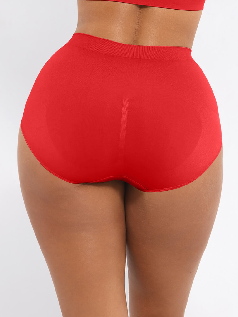 Seamless High-Waist Tummy Control Antibacterial Hip-Lifting Briefs
