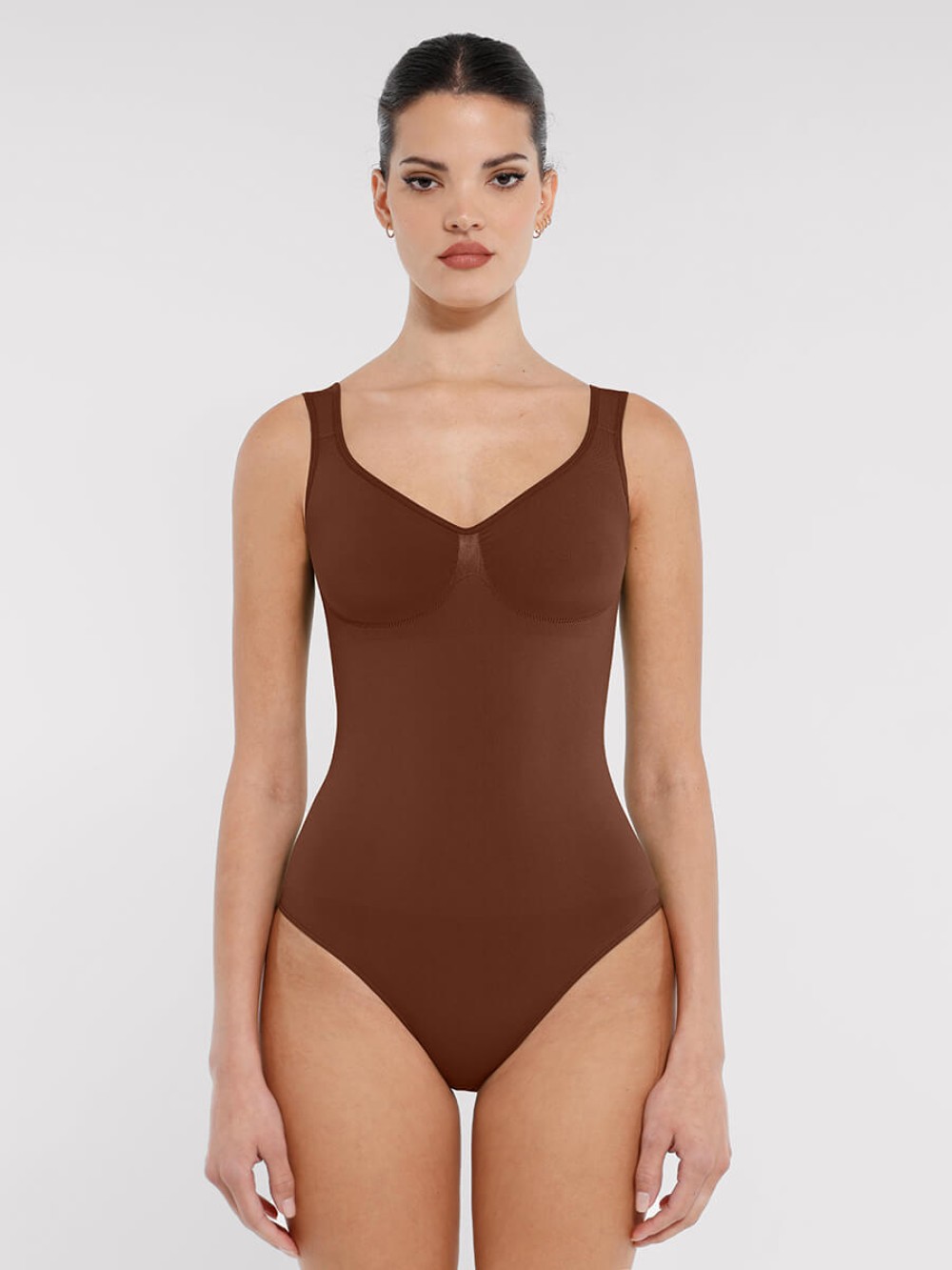 Seamless Bust Support Waist Control Panty Bodysuit