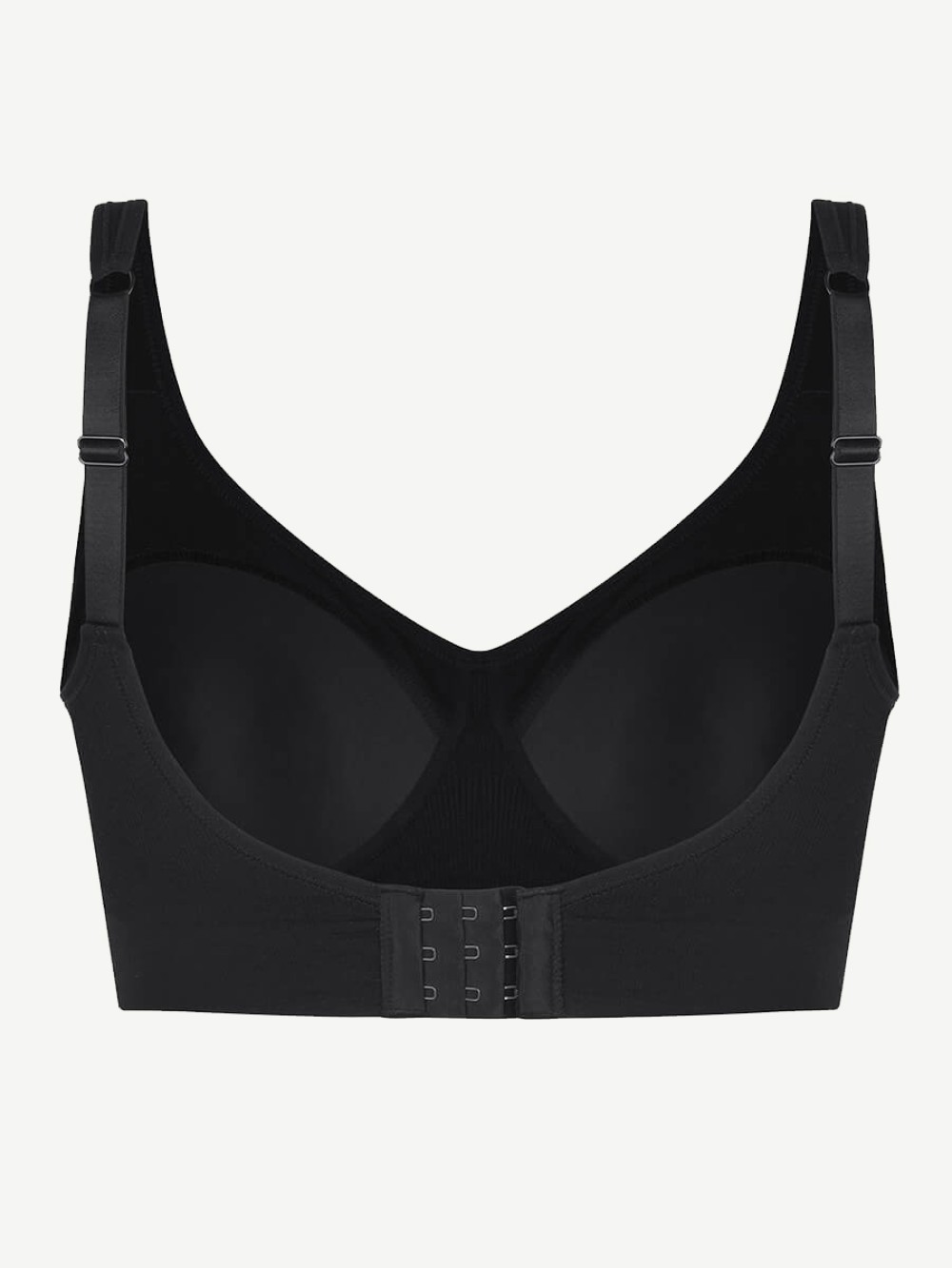 Wireless Seamless Bust Support Wide Shoulder Straps Shapewear Bra