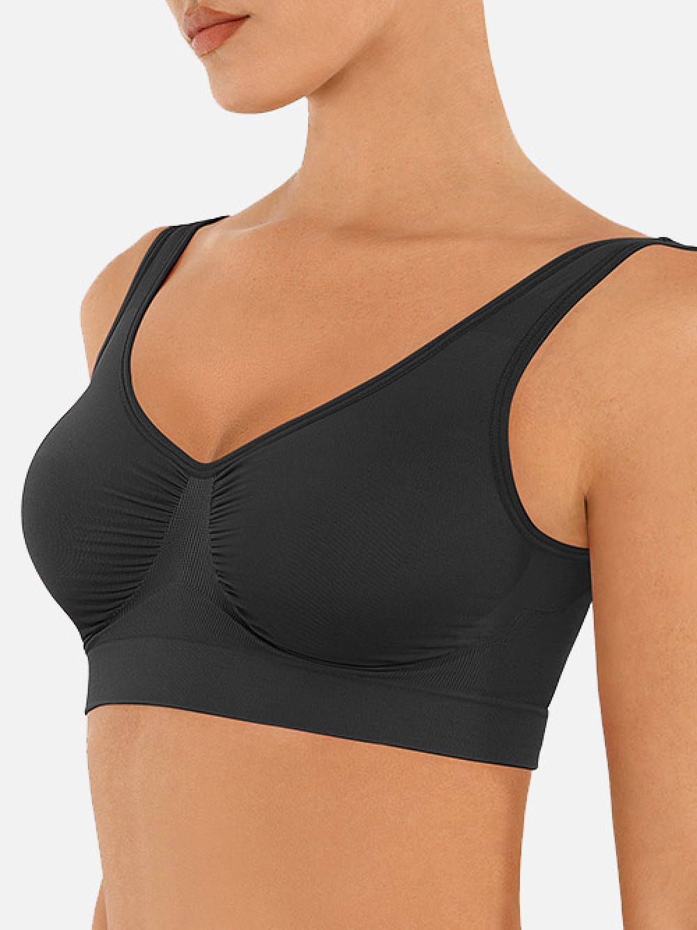Seamless Shaping Bust Support Wider Back Bra for women
