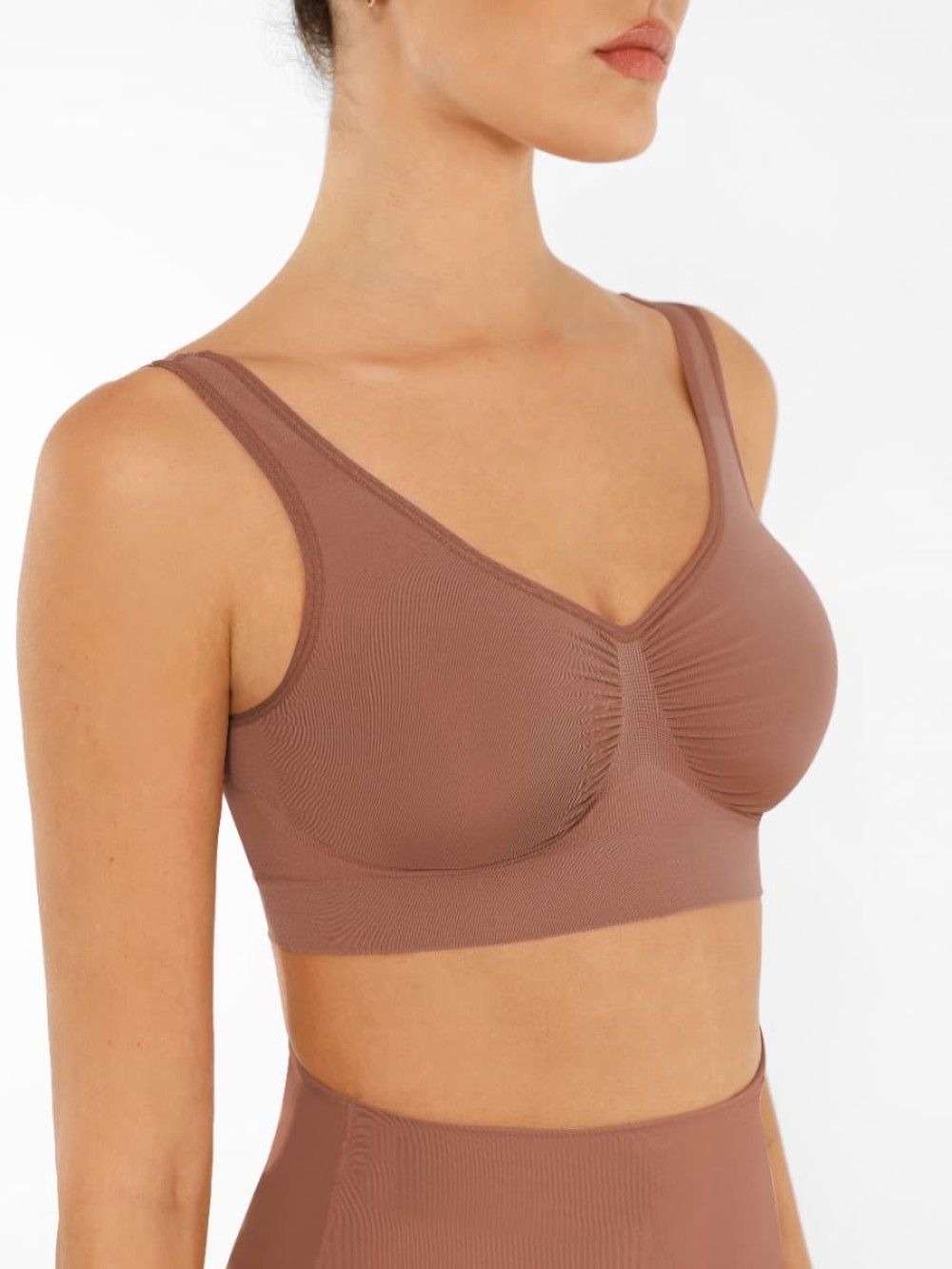 Fashion Seamless Shaping Bust Support Wider Back Bra