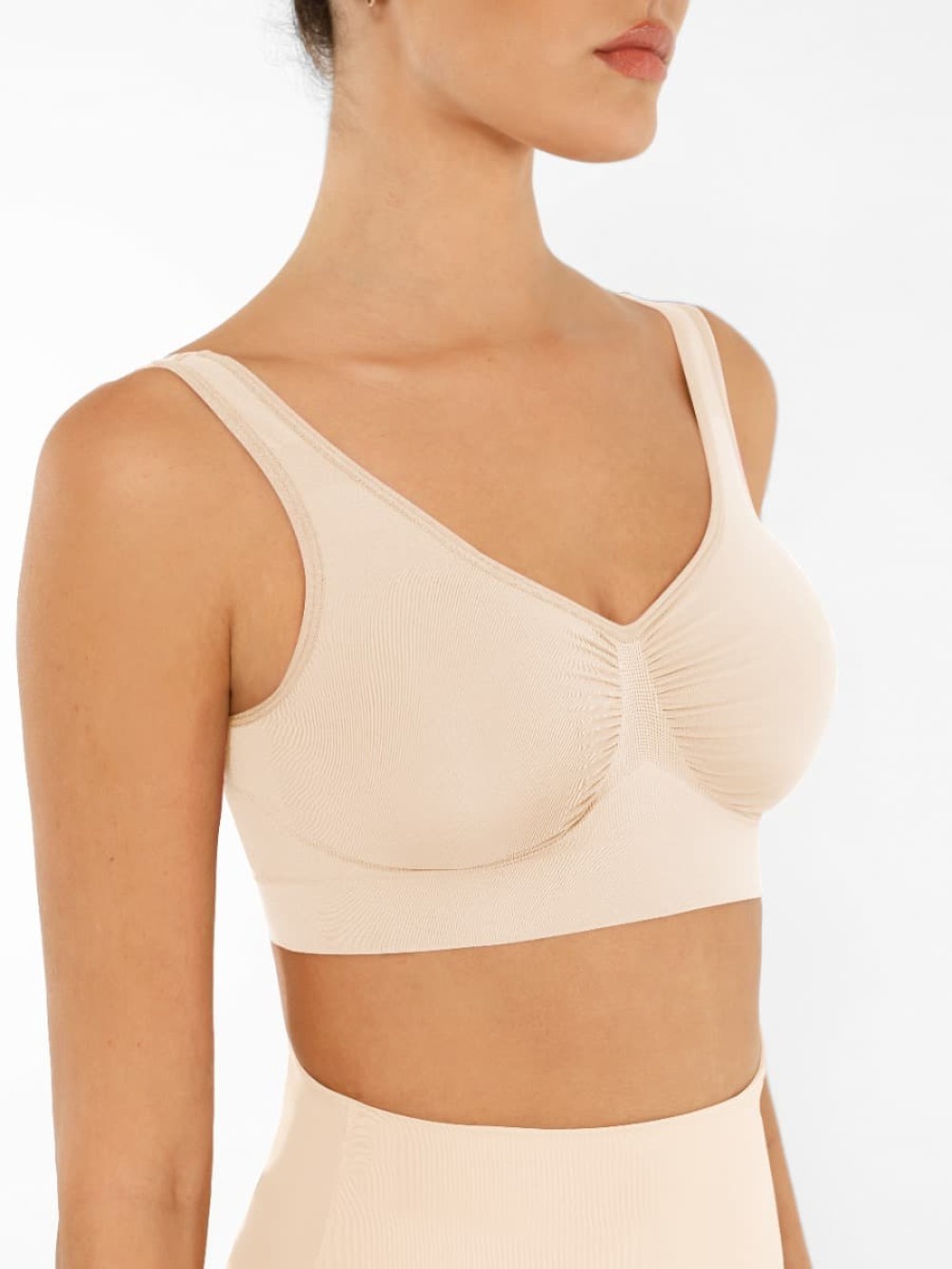 Seamless Shaping Bust Support Wider Back Bra