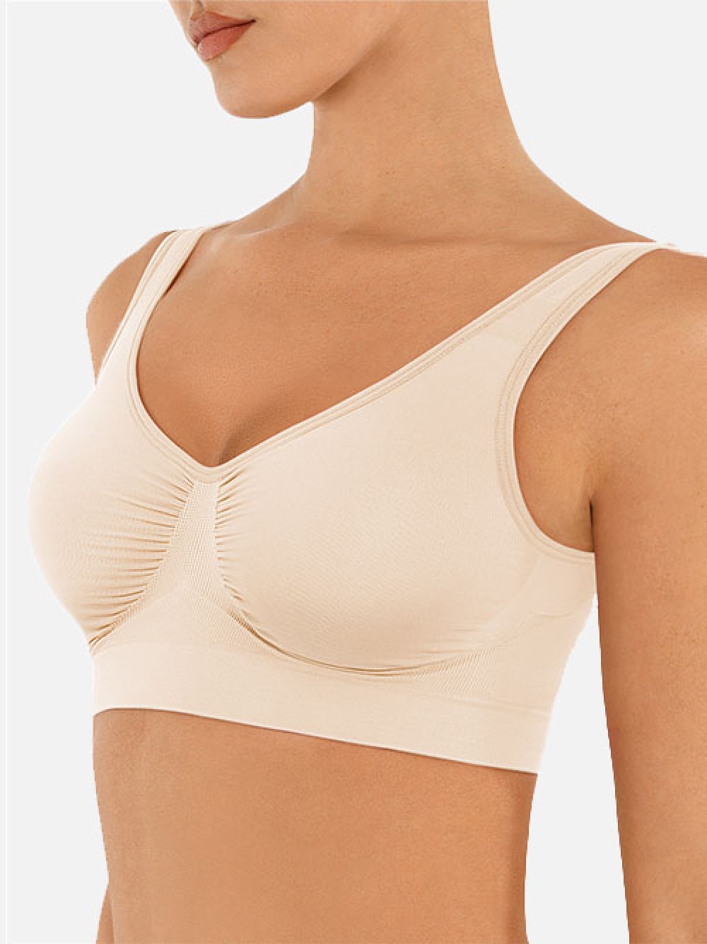 Seamless Shaping Bust Support Wider Back Bra