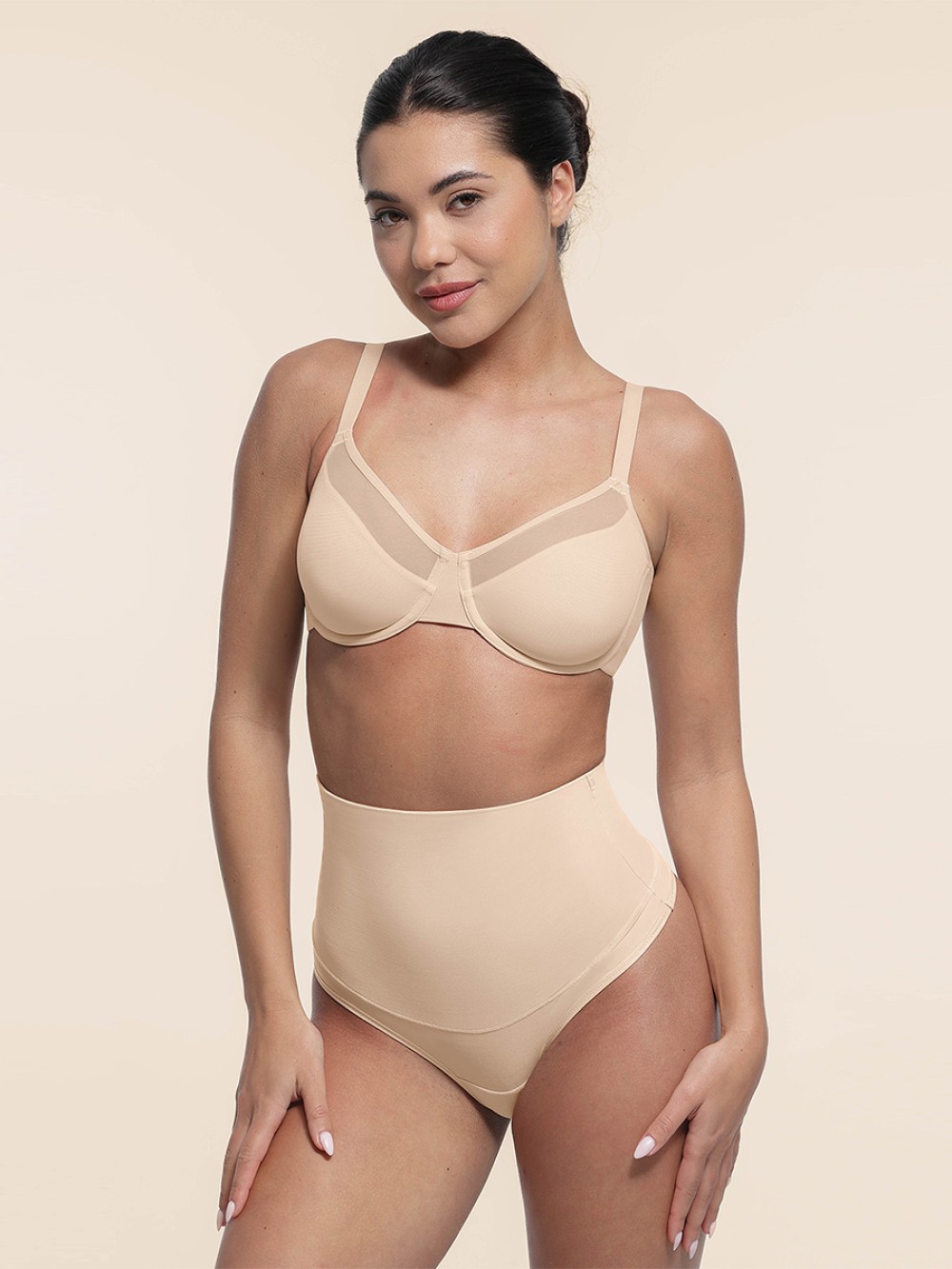 Skin Sexy Mesh Full Coverage Unlined Underwire Bra with Adjustable Straps