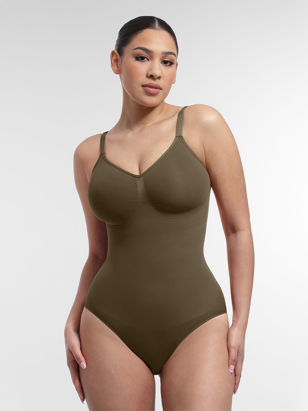 Seamless Chest Support Waist & Abdomen Control Shapewear Bodysuit