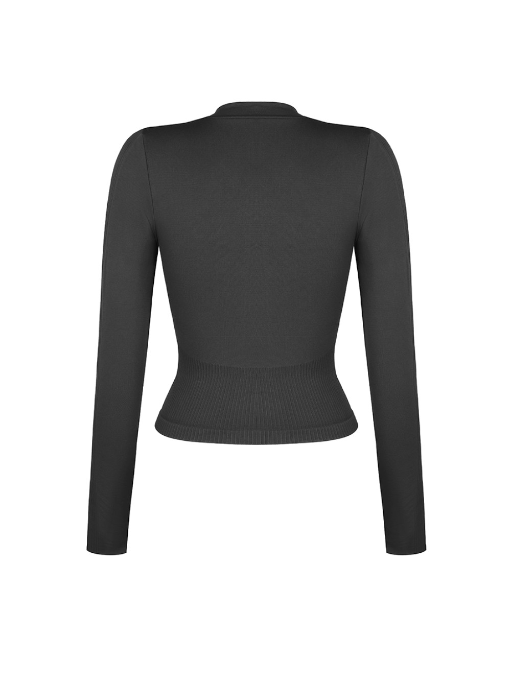 Seamless long-sleeved sports top