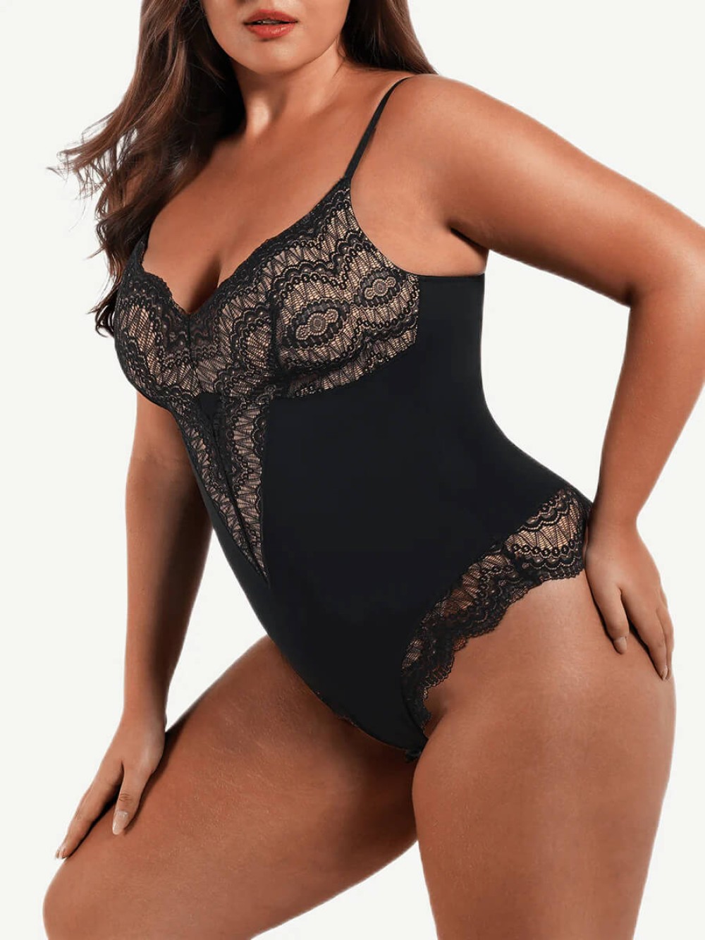 Black Lace Women Bodysuit Shapewear