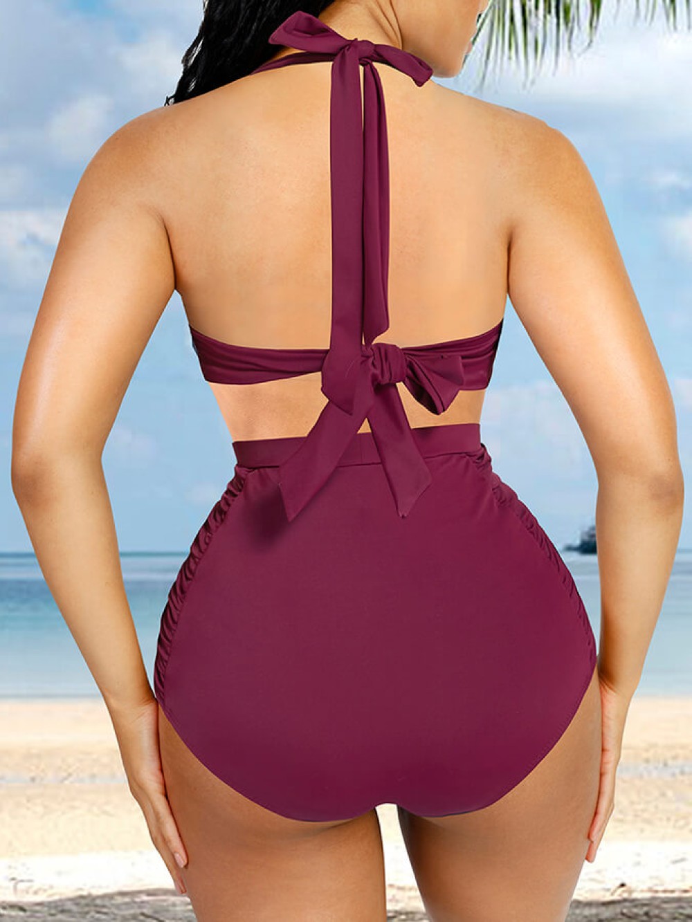 2022 Summer New Arrivals Bikini Set High Waist Two Piece Swimsuit