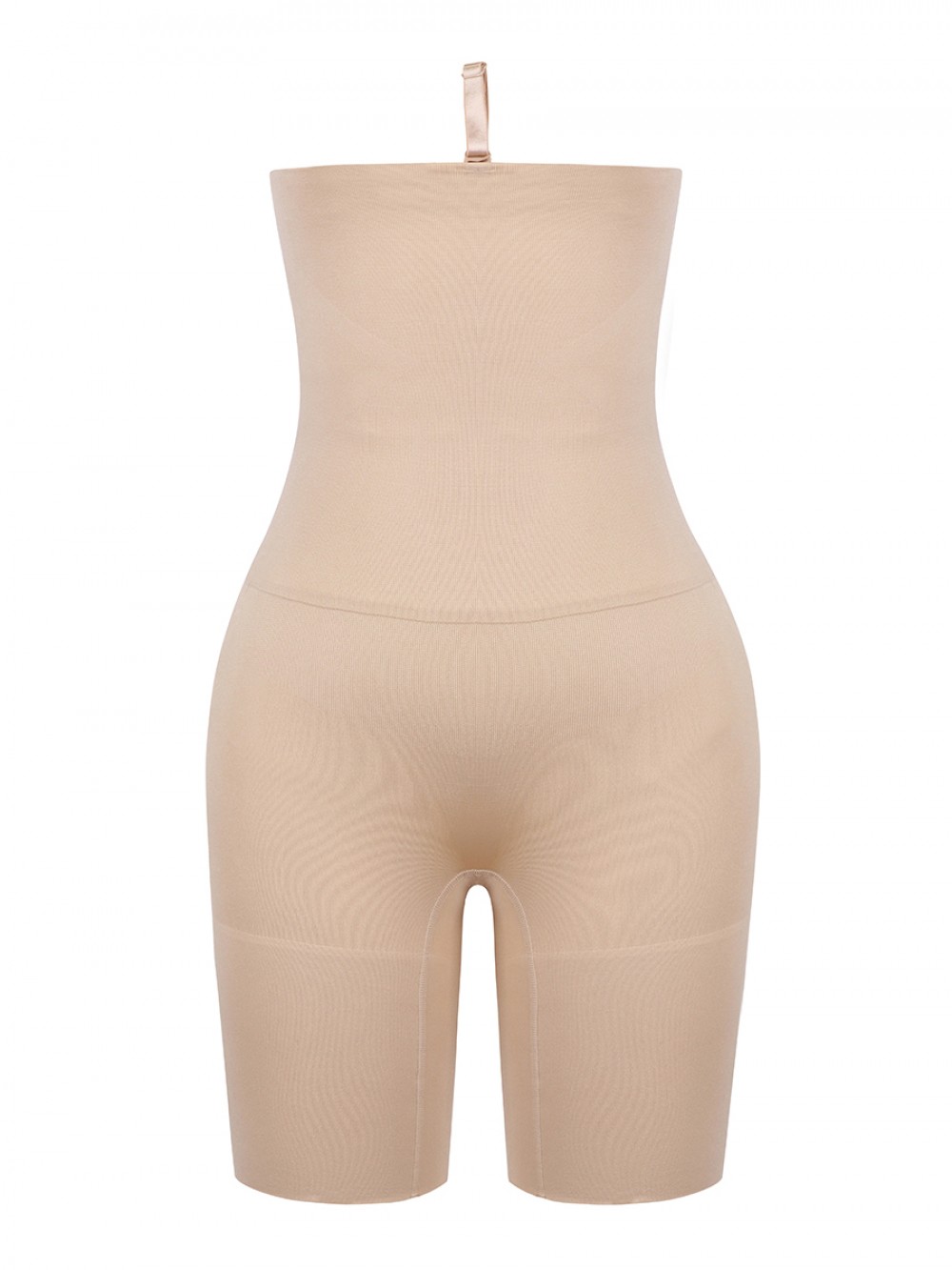 Nude Seamless Body Shaper Buckle Mid-Thigh Curve-Creating