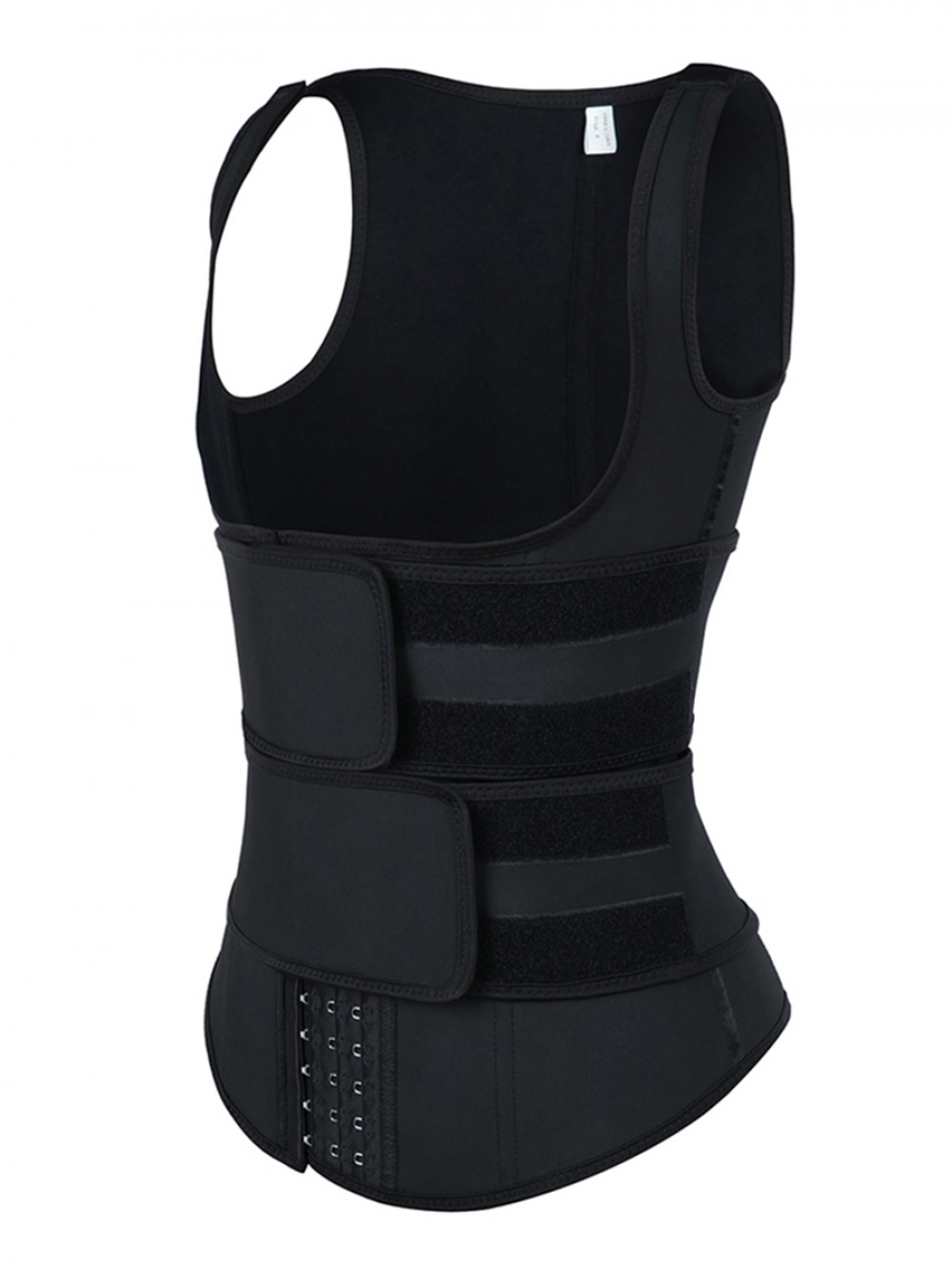 Black 9 Steel Bones Adjustable Strap Latex Waist Trainer Vest