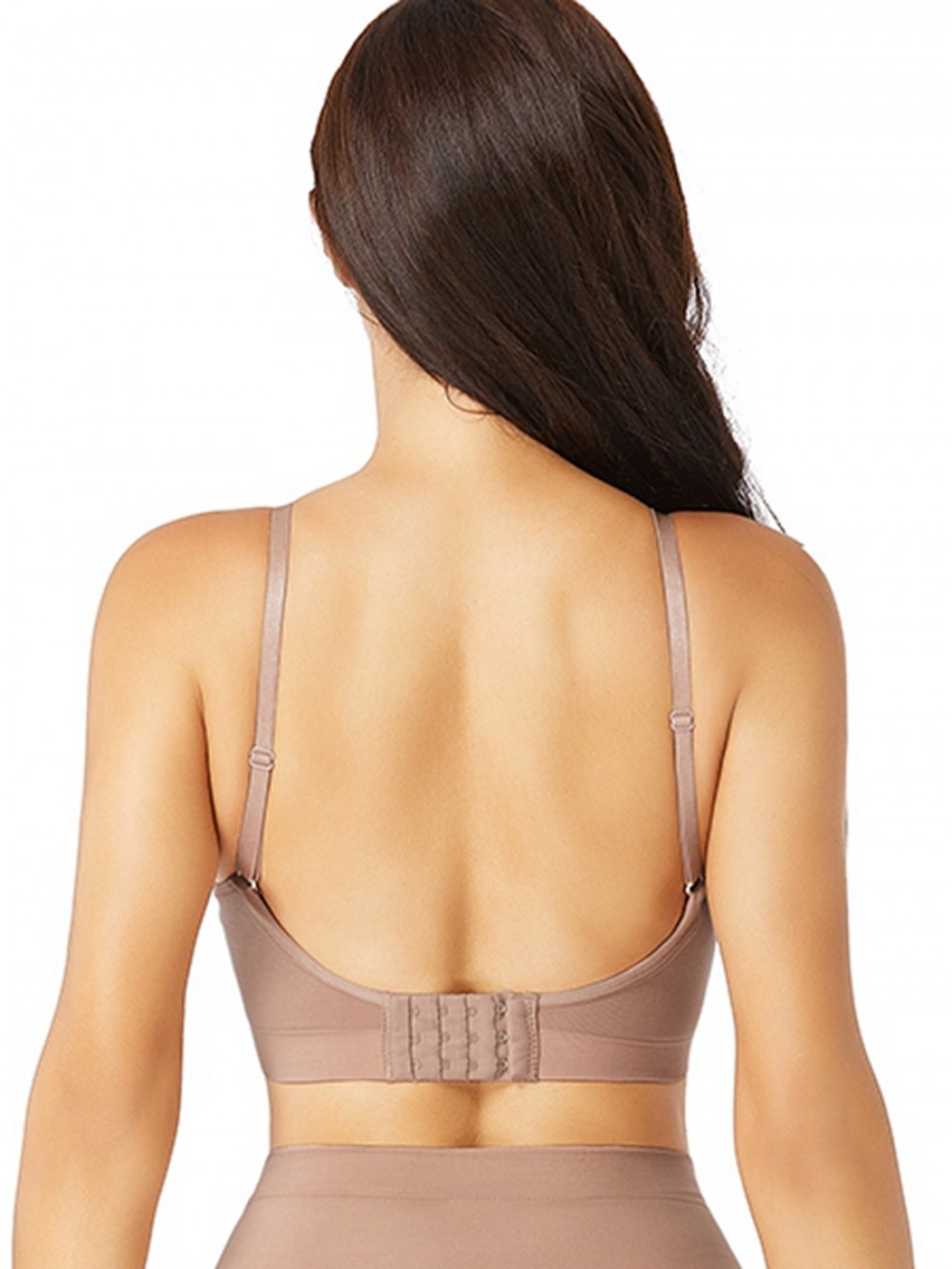 Nude Seamless Shaper Bra Adjusatble Straps Light Control