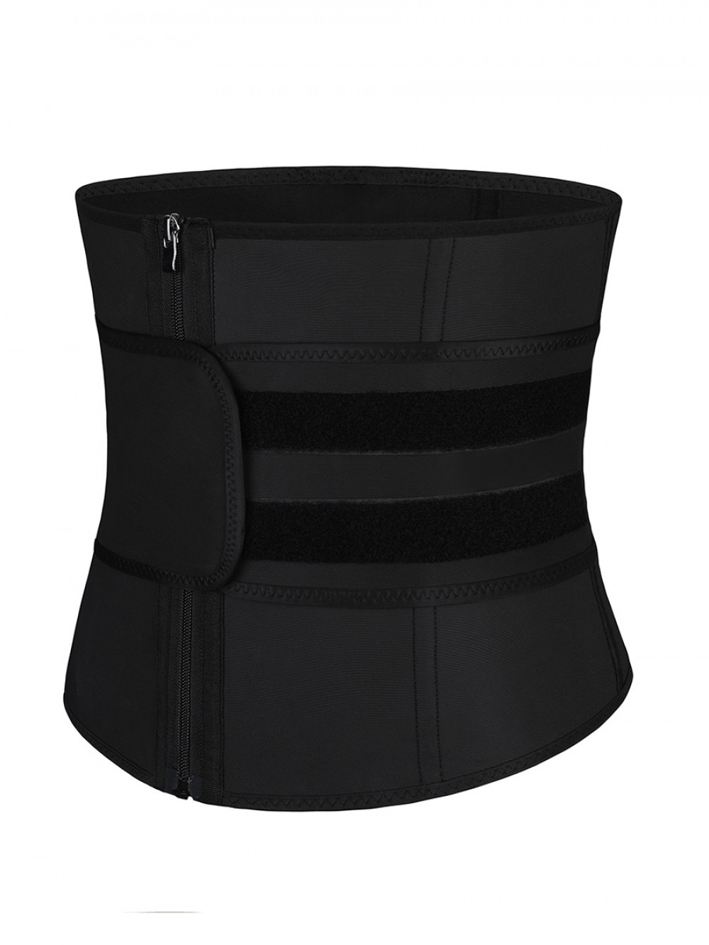 Black Big Size Latex Waist Trainer 7 Steel Bones For Training