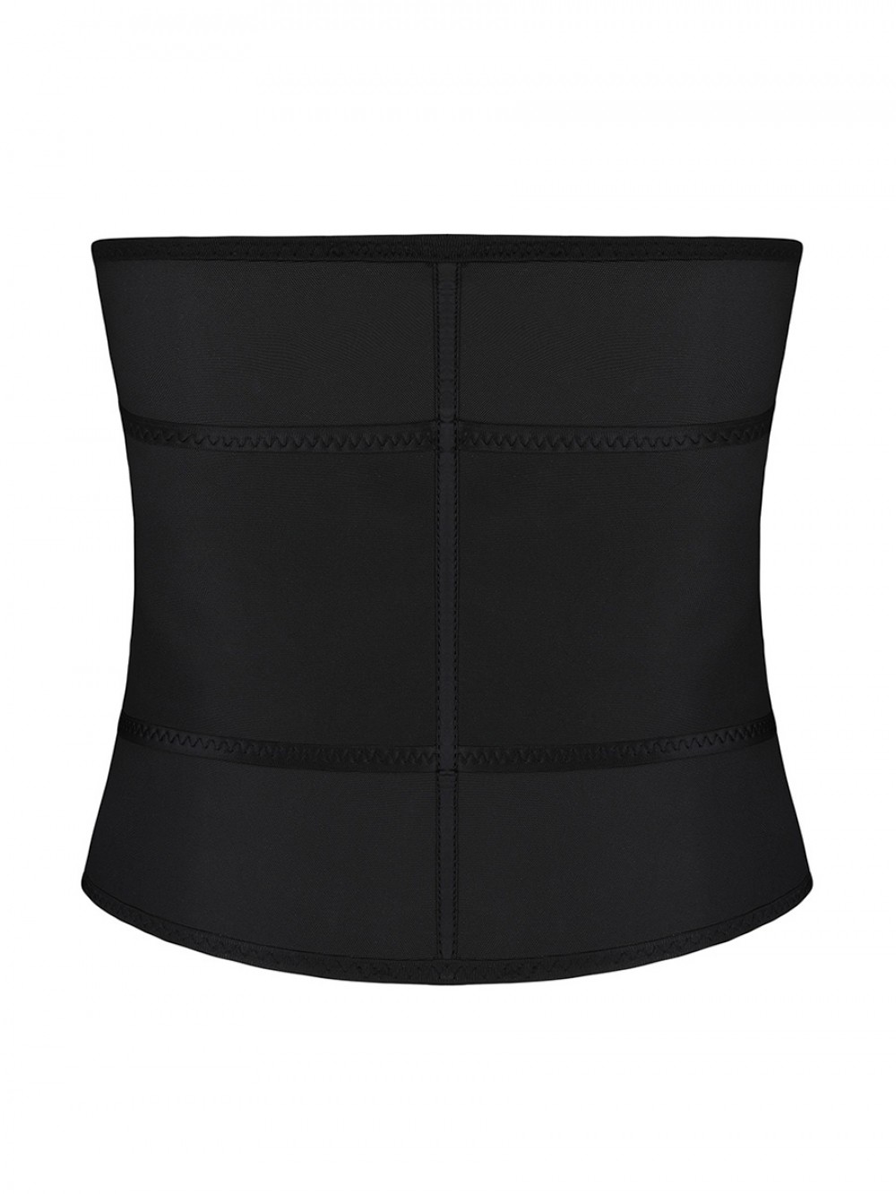Black Big Size Latex Waist Trainer 7 Steel Bones For Training