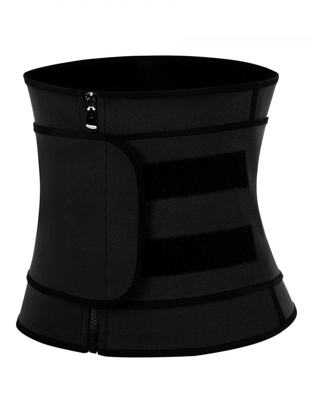 Black 3 Steel Boned Neoprene Shaper Big Size Slimming Tummy