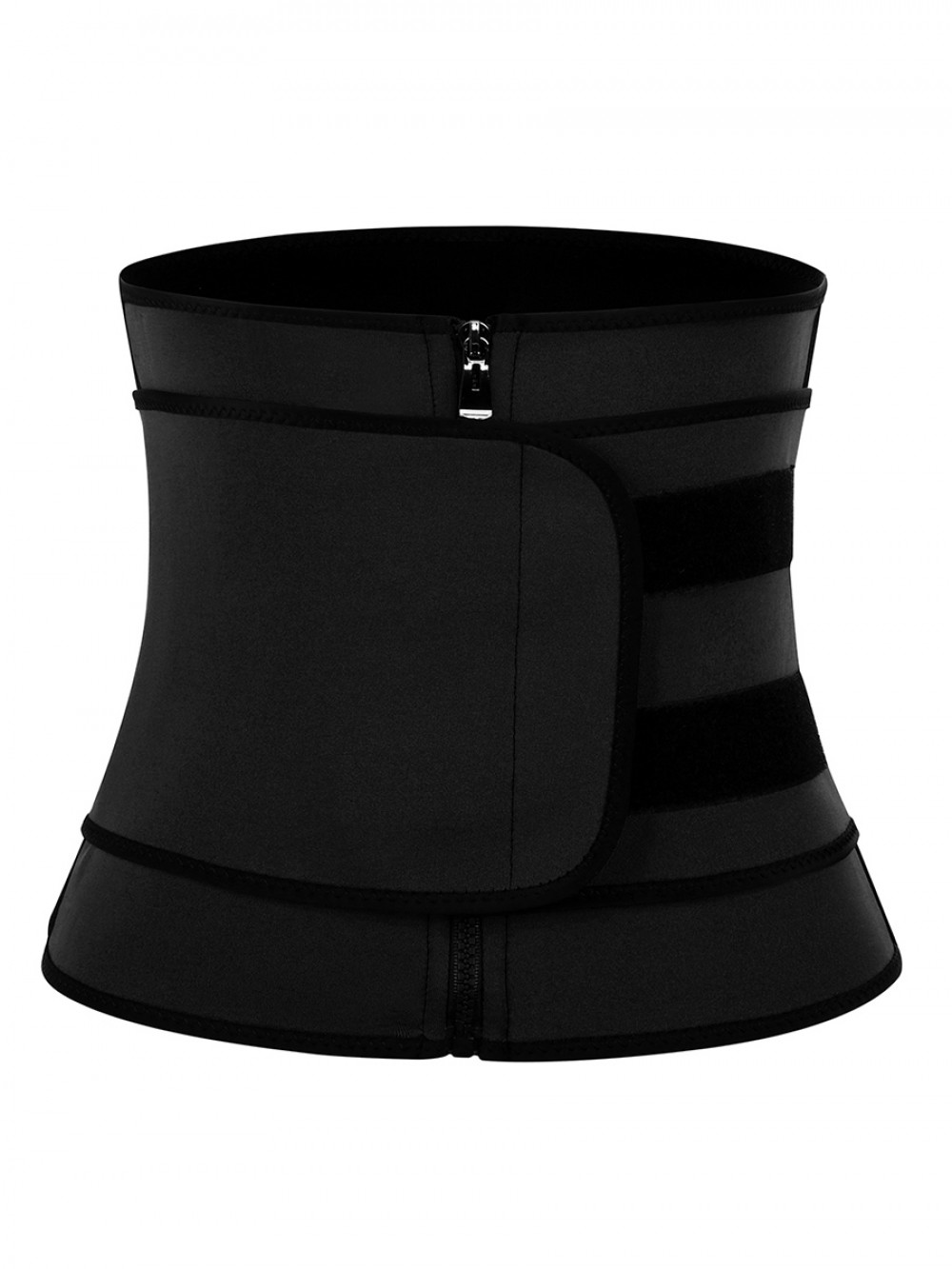 Black 3 Steel Boned Neoprene Shaper Big Size Slimming Tummy