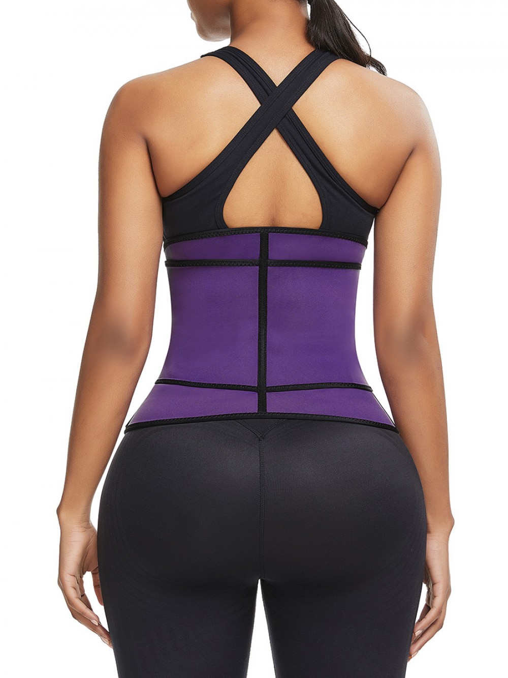 Purple Sticker Plus Size Neoprene Waist Trainer Calories Burning