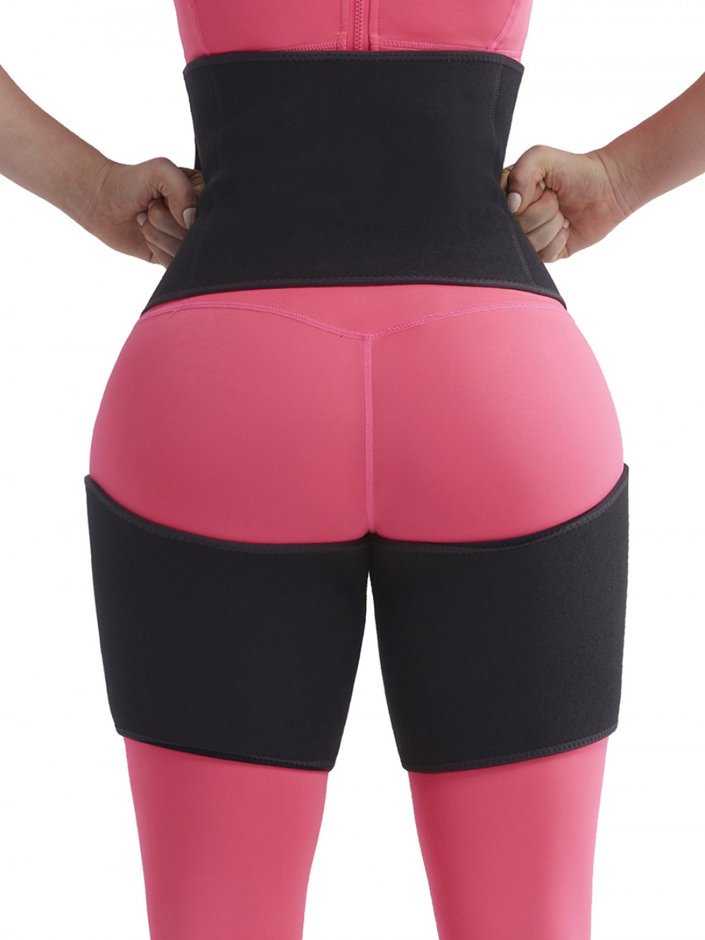 Black Neoprene Thigh Shaper Adjustable Sticker Curve Smoothing