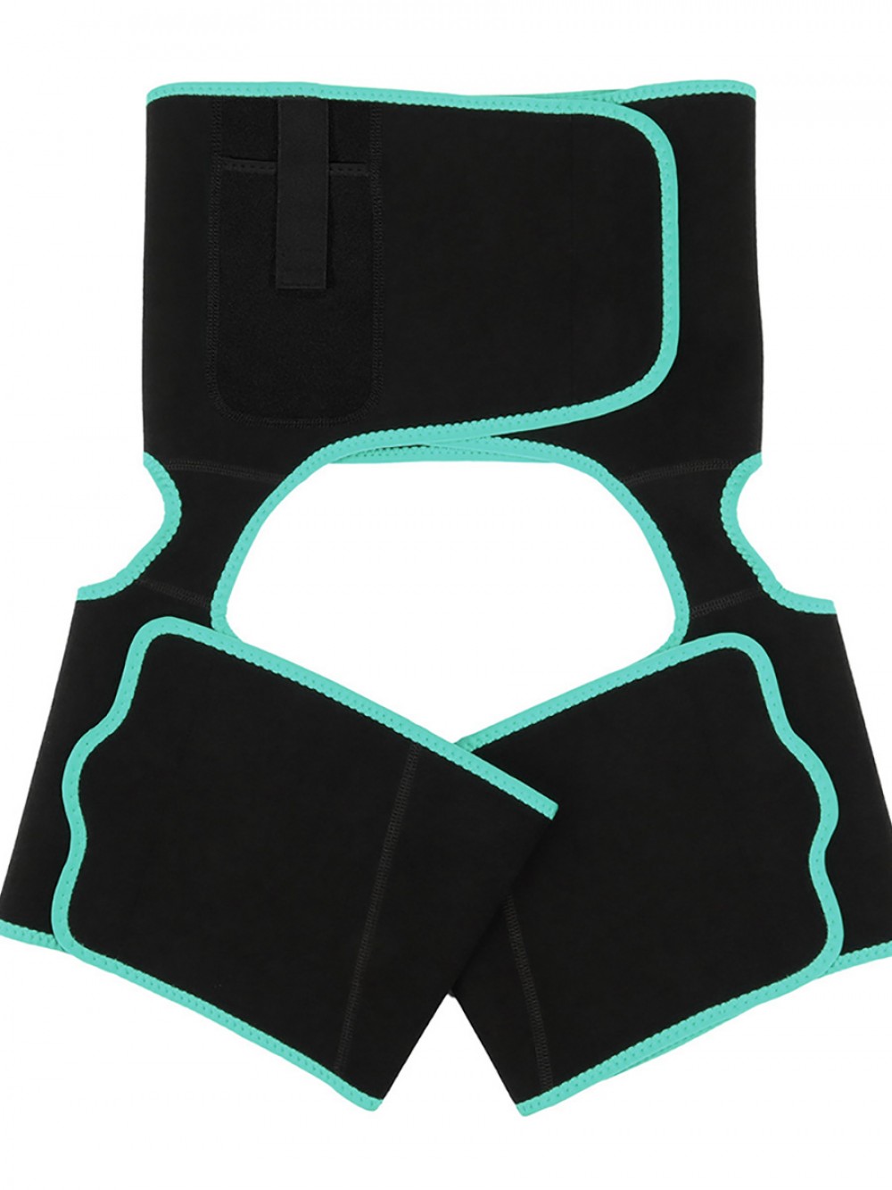 Light Green Neoprene Waist And Thigh Shaper Tummy Control