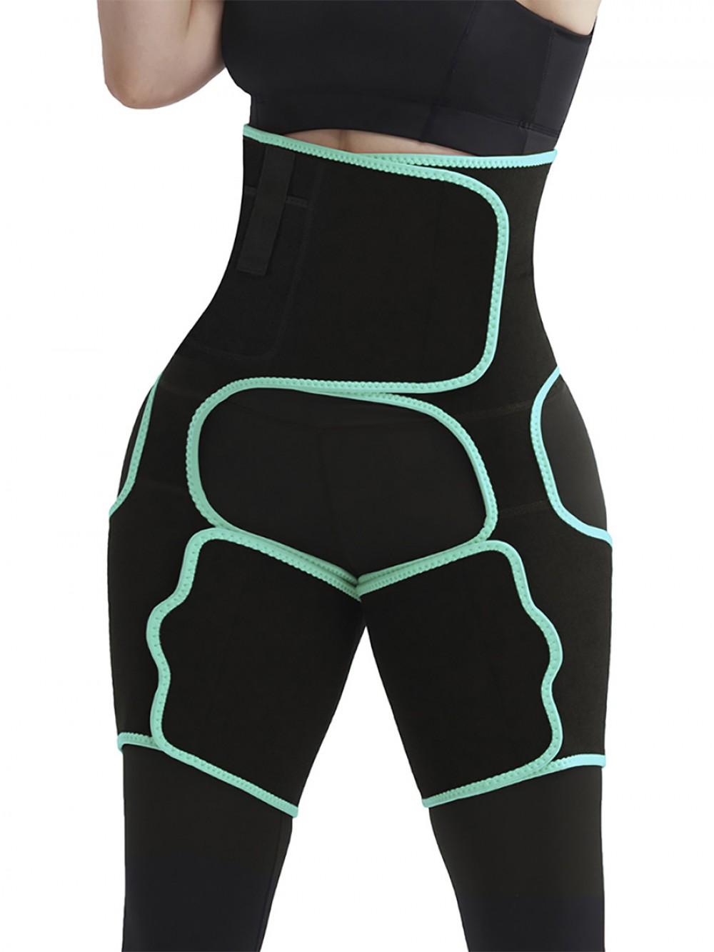 Light Green Neoprene Waist And Thigh Shaper Tummy Control
