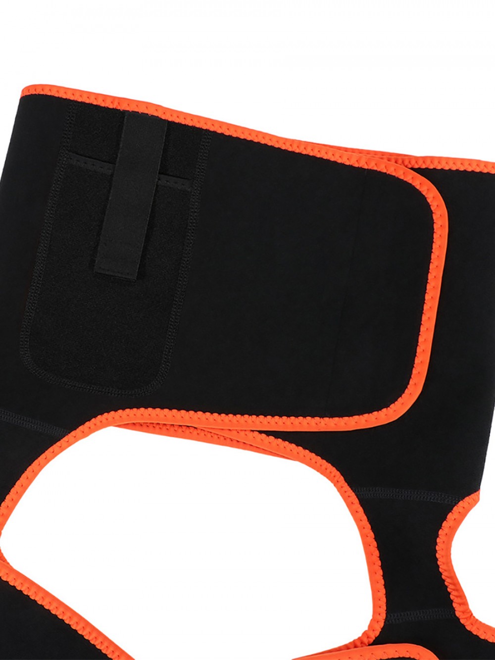 Compression Silhouette Orange Sweat Thigh Trimmer High Waist Pocket