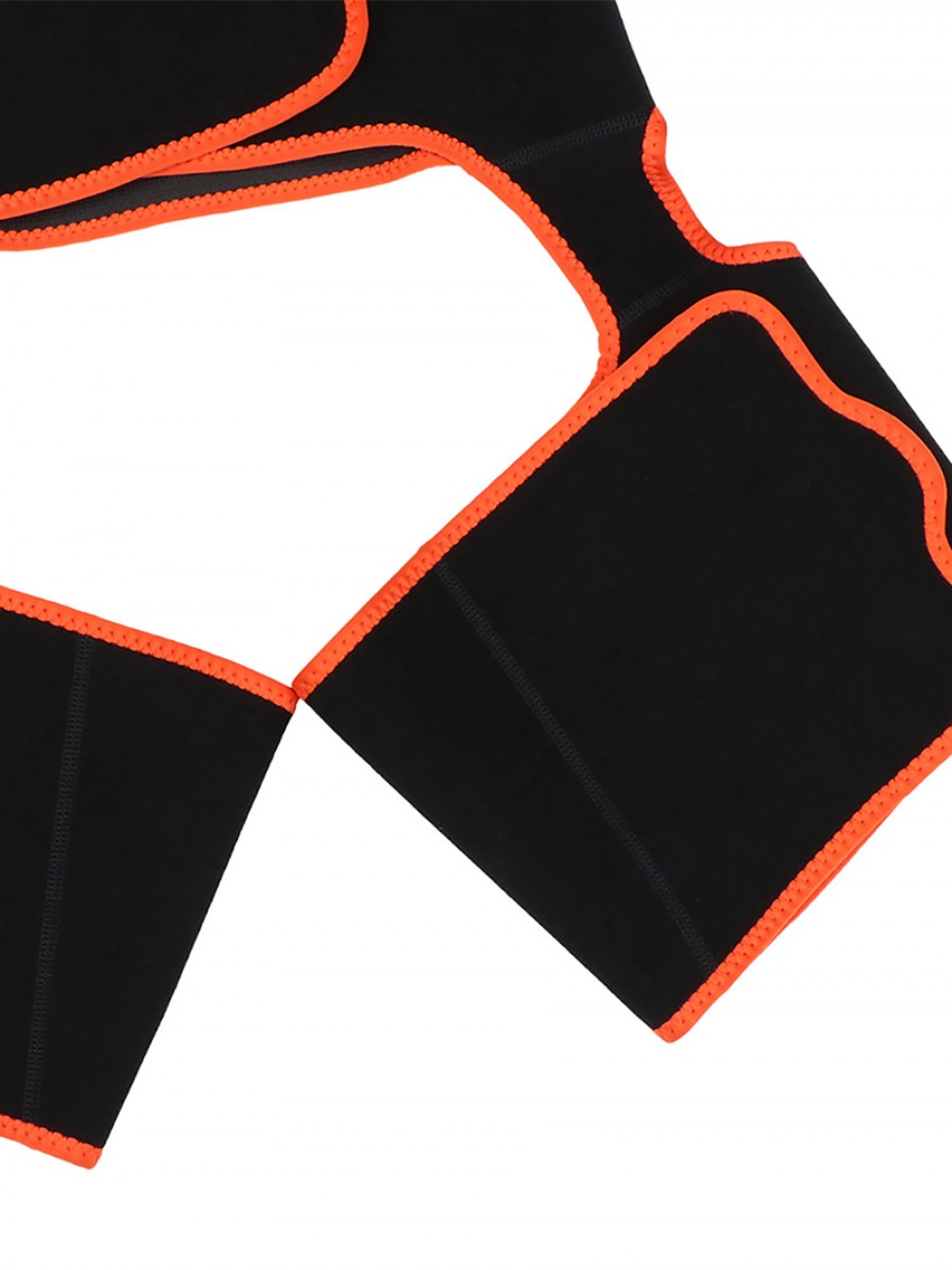 Compression Silhouette Orange Sweat Thigh Trimmer High Waist Pocket