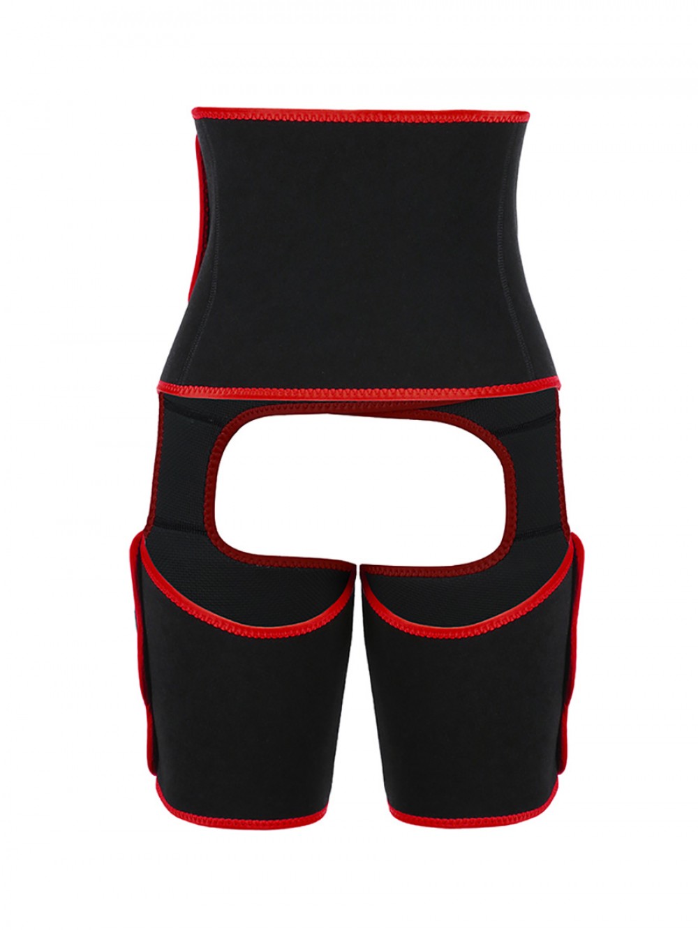 Abdominal Slimmer Red High-Waist Thigh Trimmer With Pocket Sleek Curves