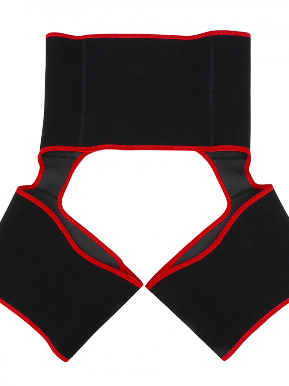 Abdominal Slimmer Red High-Waist Thigh Trimmer With Pocket Sleek Curves
