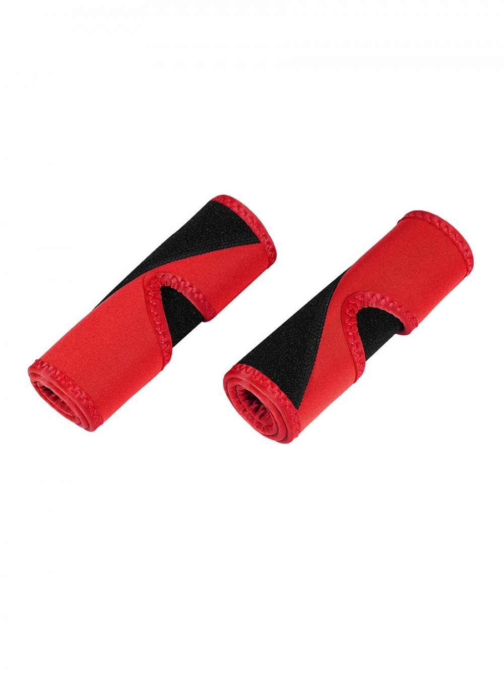 Red 2Pcs Colorblock Neoprene Arm Trimmers Sensual Curves