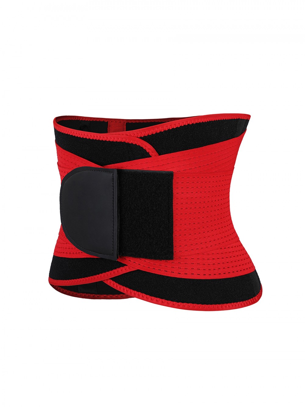 Red 3-Layer Neoprene Waist Trainer Sauna Belt For Weight Loss