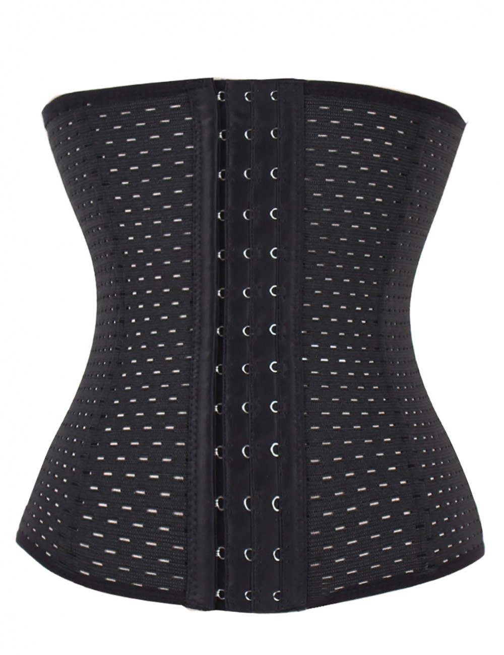 Hollow Out 9 Steel Boned Plus Size High Waist Body Shaper