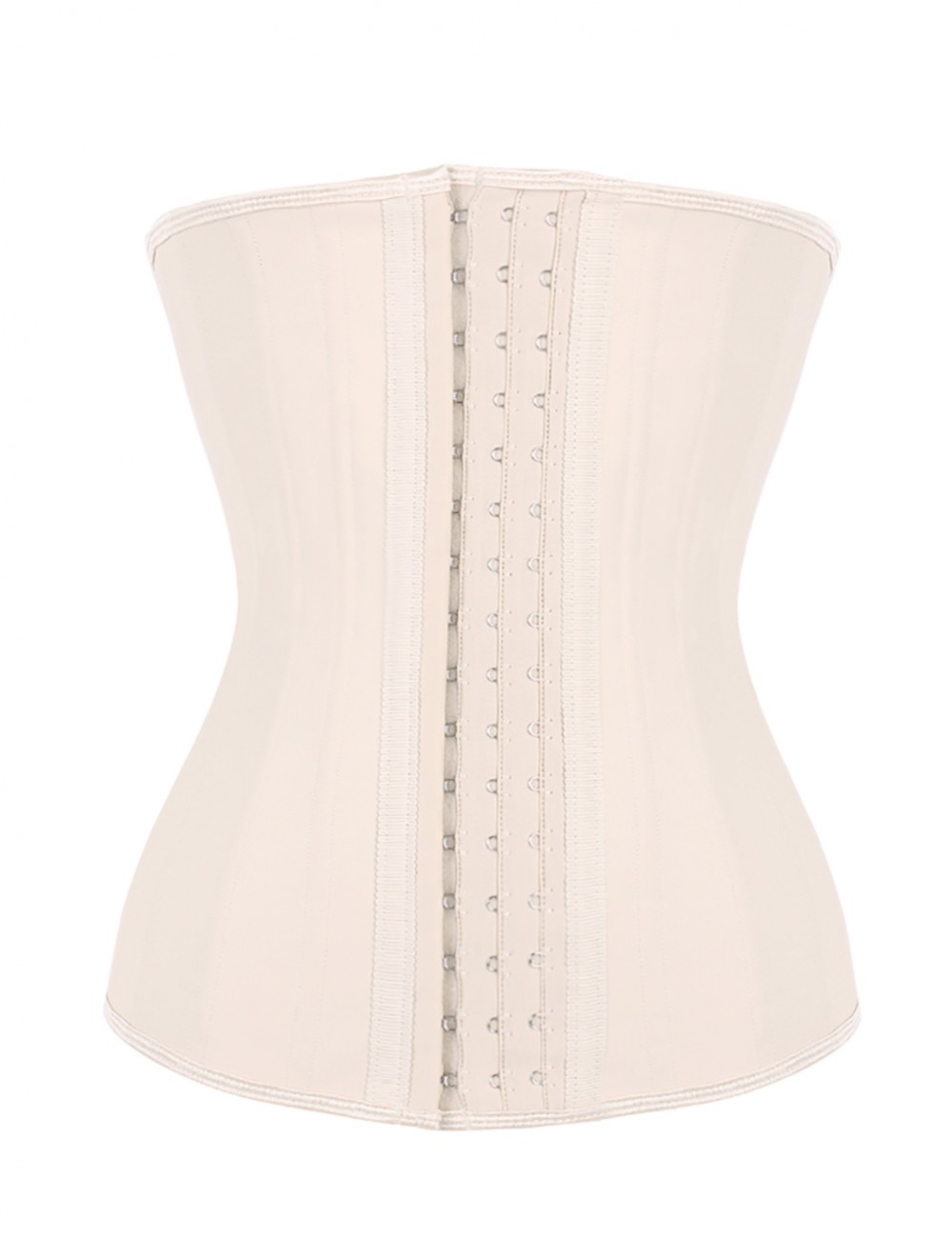 Invisible 25 Steel Boned Hooks Latex Long Waist Cincher