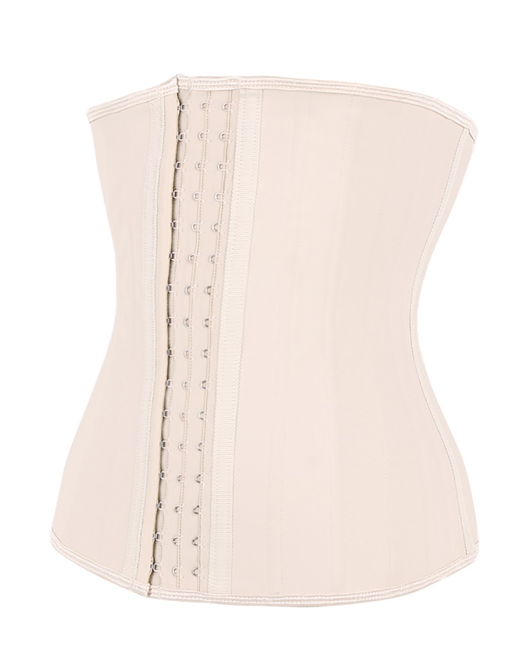 Invisible 25 Steel Boned Hooks Latex Long Waist Cincher