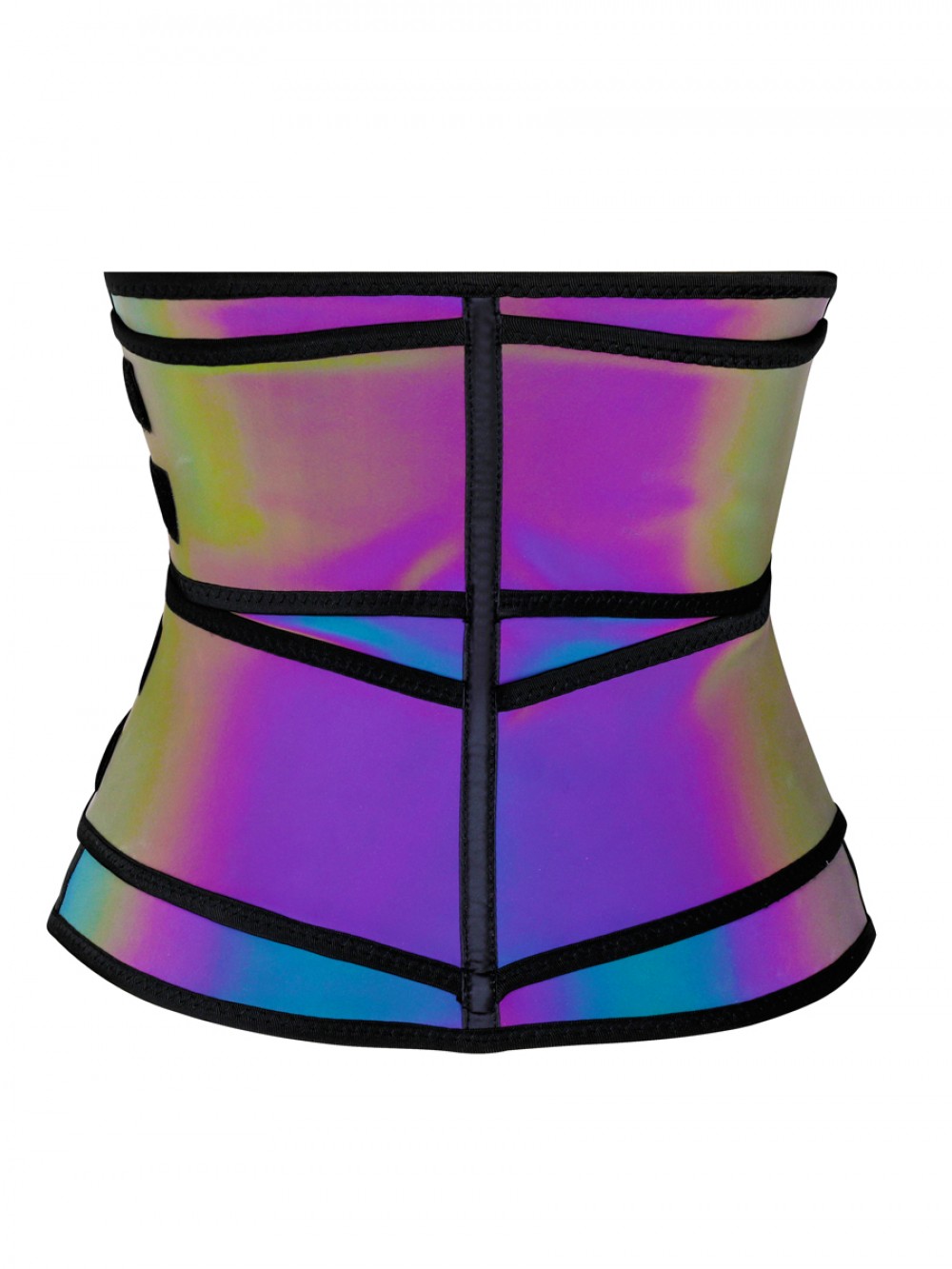 Rainbow Reflective Double Belt Waist Trainer Custom Logo