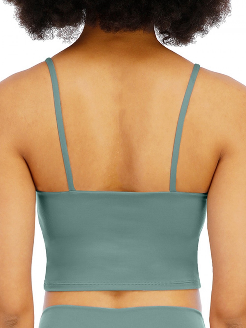 Light Green Wirefree Padded Yoga Bra Workout Tank Tops