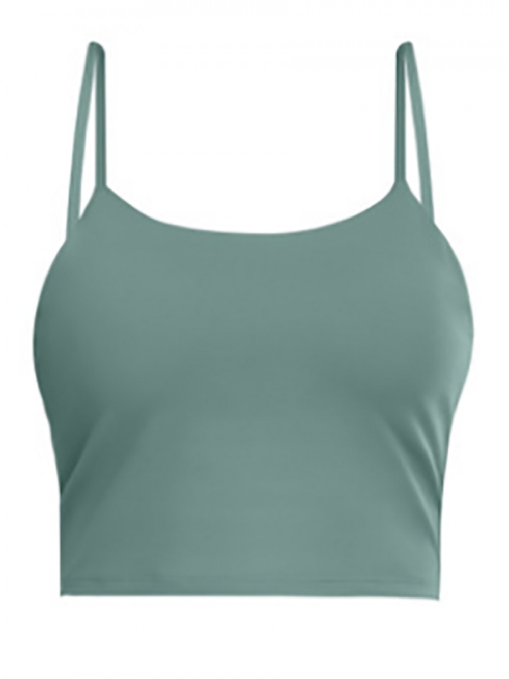 Light Green Wirefree Padded Yoga Bra Workout Tank Tops