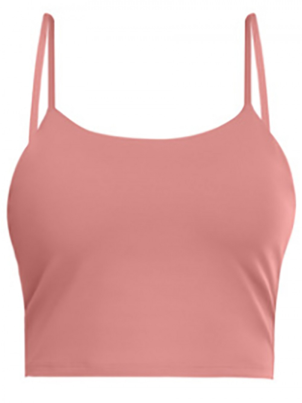 Deep Pink Medium Support Yoga Bra With Padded For Exercising