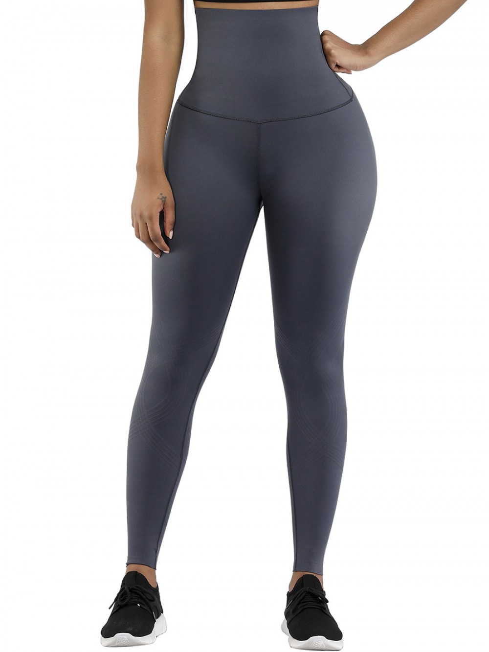 National Gray 3D Print Slim Fit Yoga Legging Cheap Online Sale