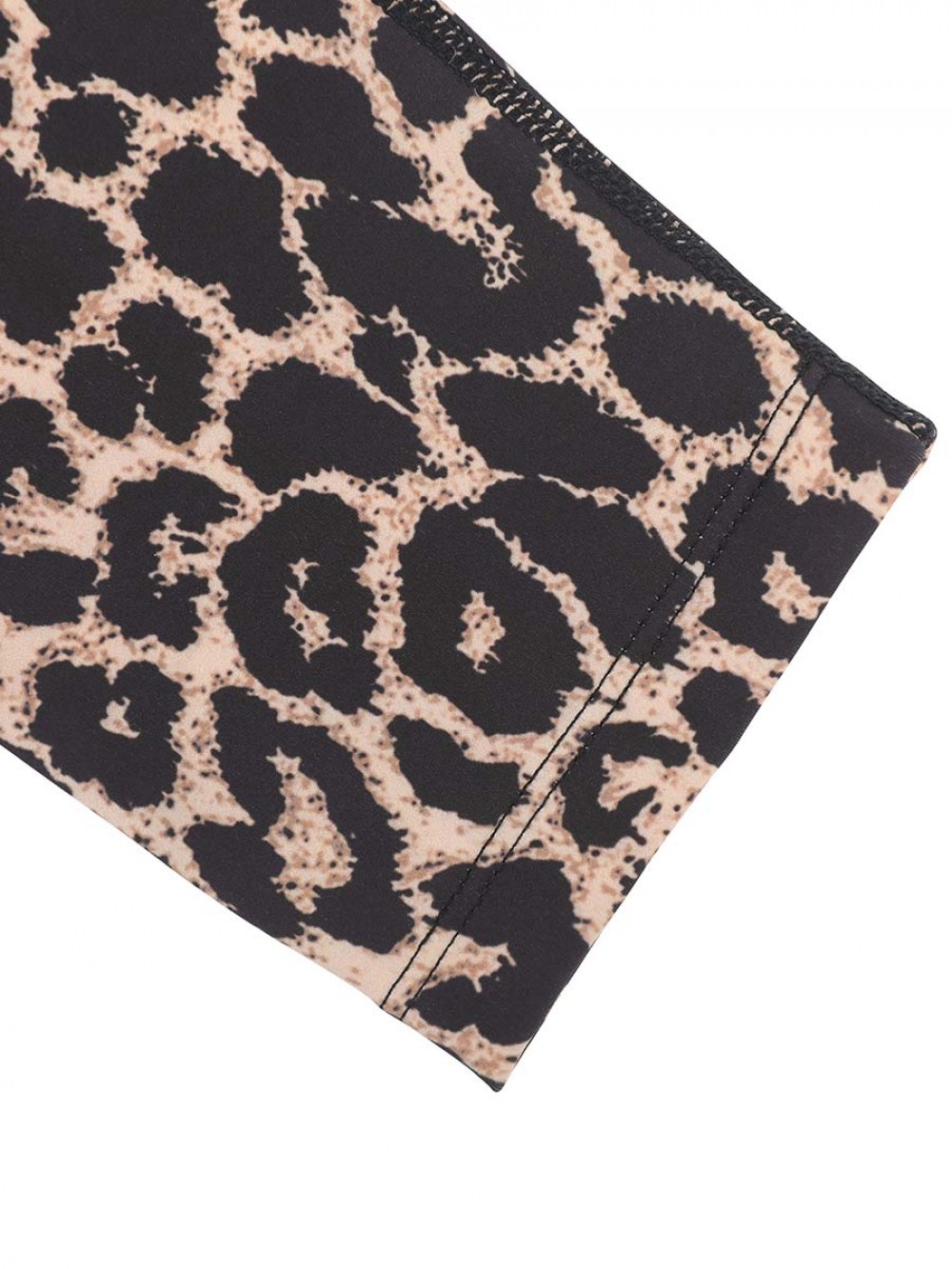 2022 New Arrivals Leopard Print Splicing High Elasticity High Waist Yoga Pants Leggings