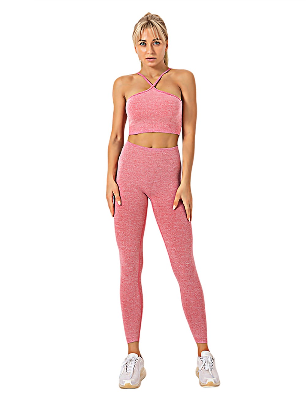 Red New Design Fitness Women Seamless Yoga Sets