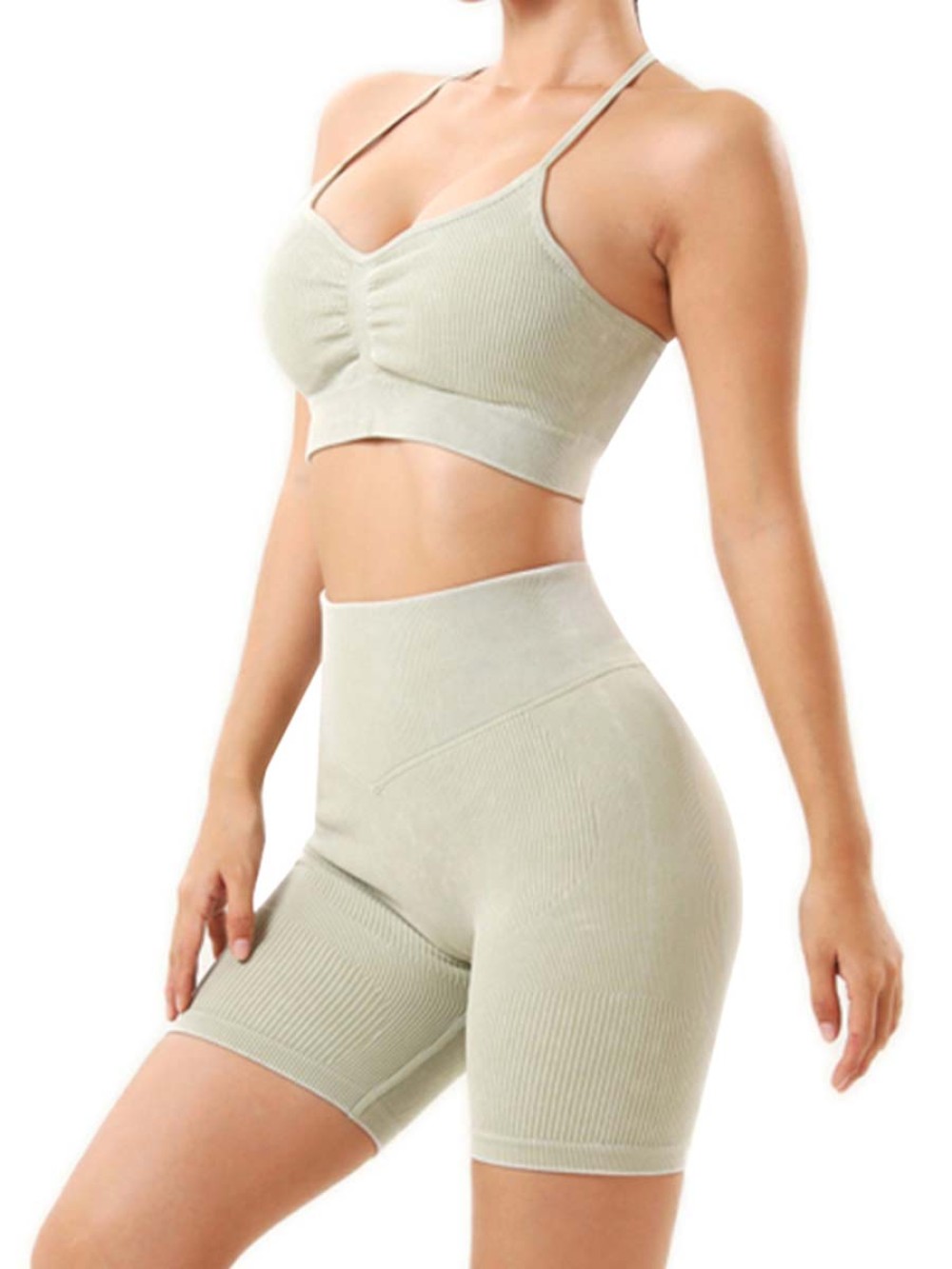 Wholesale Seamless Knitted Sport Bra Tops