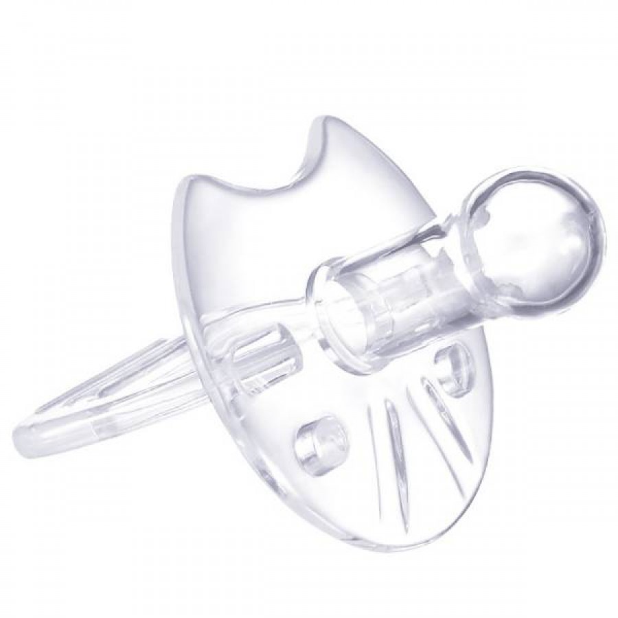 Colorless silicone baby pacifier