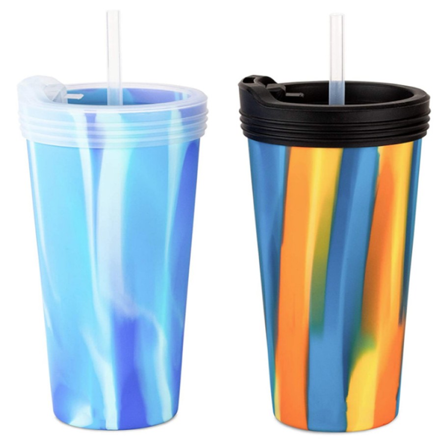 Mixed color liquid silicone rubber water cup