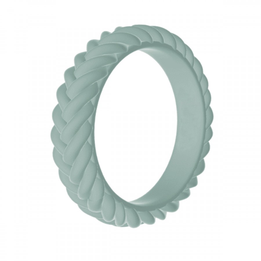 Customize Stackable Twist Silicone Ring